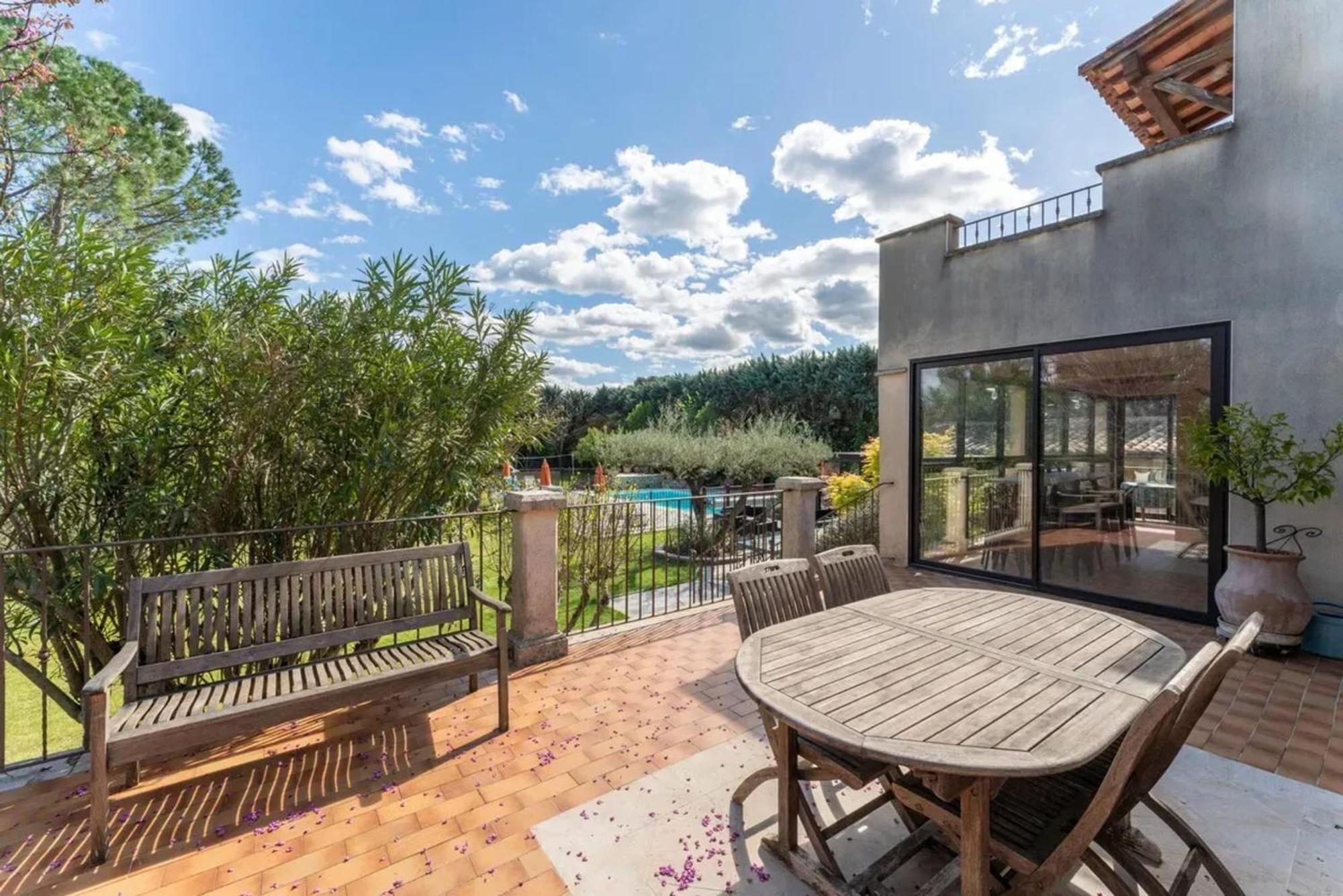 Villa Spacieuse A Vezenobres Avec Piscine Privee Exterior foto